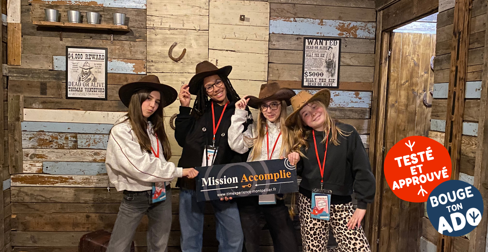 Reportage : l’escape game Crazy Saloon chez TimeXperience à Montpellier avec un groupe d’ados !