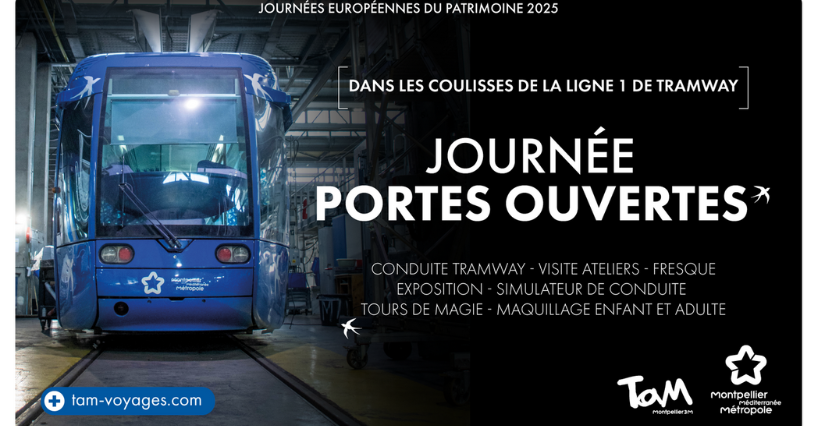 Portes ouvertes : découvrez les coulisses du tramway de Montpellier ! COMPLET