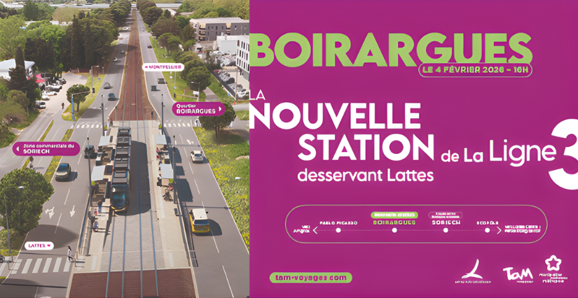Une nouvelle station de tram arrive à Lattes !