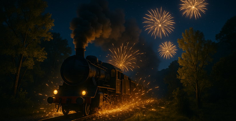 Le Train aux Mille Étincelles : un voyage nocturne magique pour les 40 ans du Train à Vapeur des Cévennes