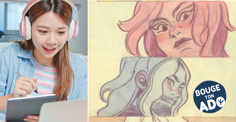 Des cours de BD et Manga en ligne pour les ados avec l'Atelier de Mo !