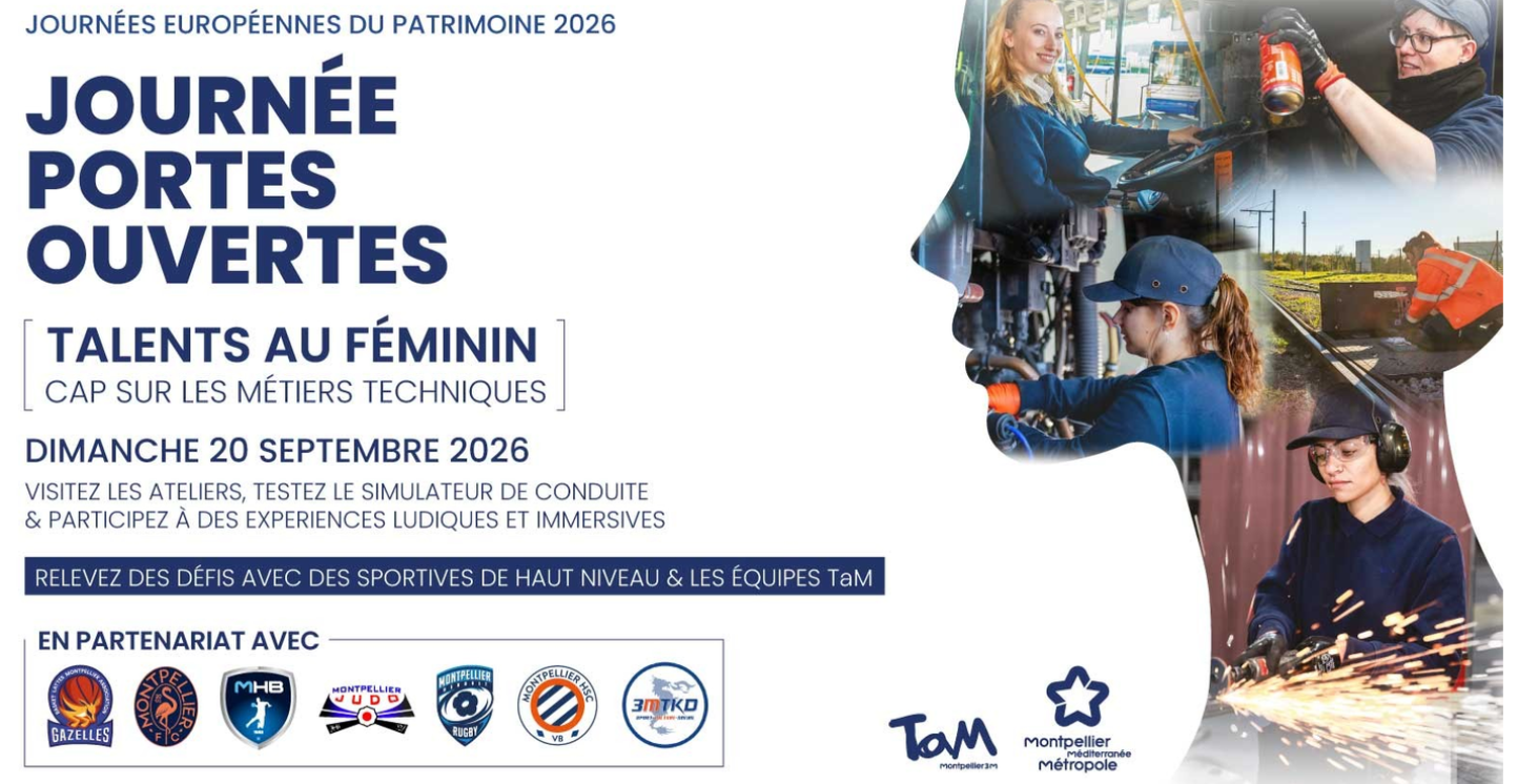 Journées du Patrimoine 2026 : TaM ouvre ses coulisses aux familles à Montpellier