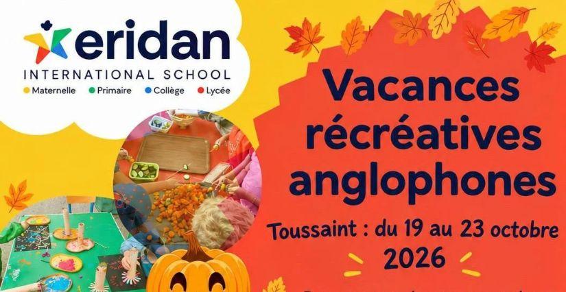 Stage d'anglais de la Toussaint au centre de loisirs Eridan International School à Montpellier
