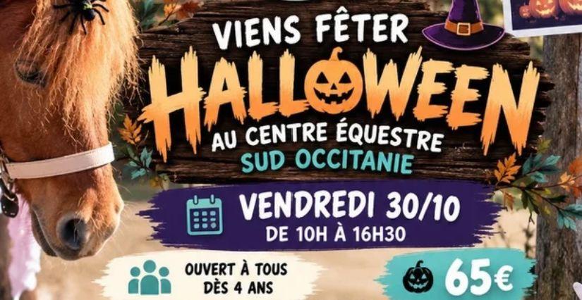 Viens fêter Halloween au Centre Équestre Sud Occitanie près de Montpellier