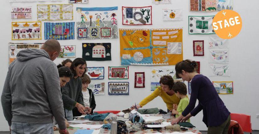 Stage vacances textile en famille au CRAC de Sète : créez un drapeau géant !
