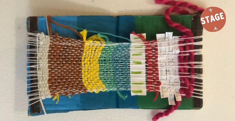 Stage vacances créatif au Mrac à Sérignan : à la découverte du tissage et de la peinture !