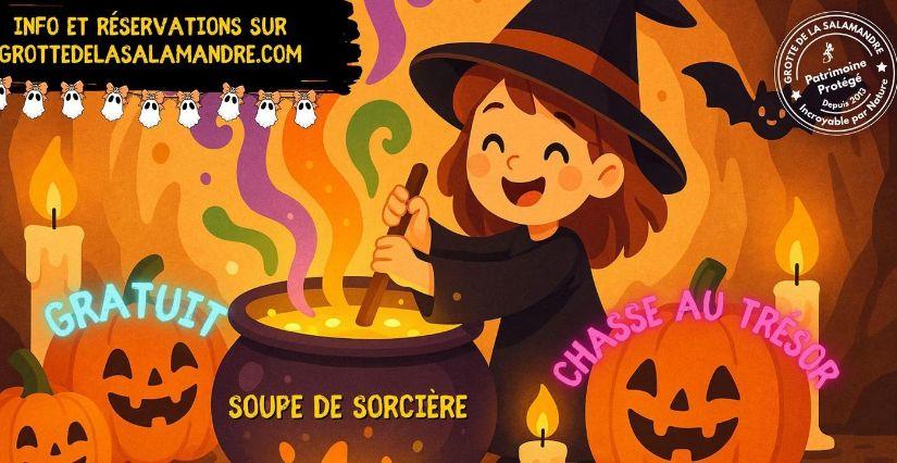 Samedi d'Halloween à la Grotte de la Salamandre
